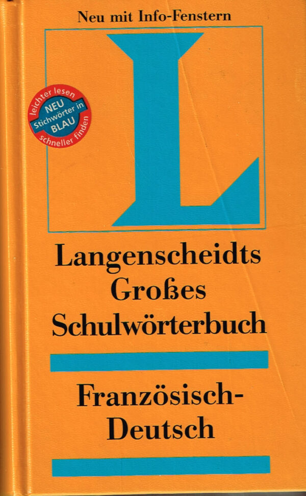 Langenscheidts Großes Schul Wörterbuch Französisch - Deutsch EAN 9783468071607