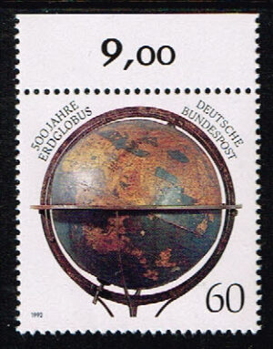 Duitsland (BRD) 1992 zegel '500 Jahre Erdglobus' nr 1627