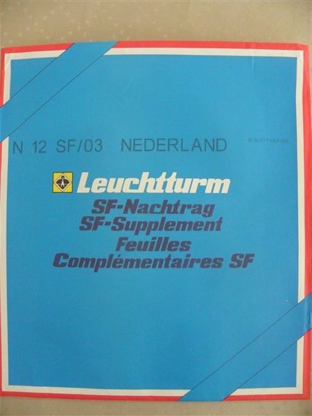Leuchtturm Nederland 2003 Supplement (basis) met klemstroken. N12 SF/03