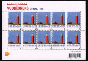 Nederland 2014 Persoonlijke postzegel Vuurtorens Eierland Texel