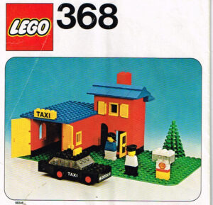 Lego Legoland 368 taxi station compleet met instructieboekje.