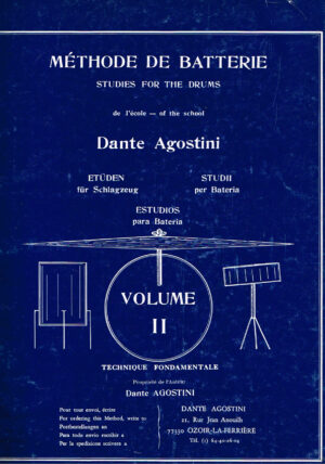 Dante Agostini Methode de Batterie studies for the Drums volume II