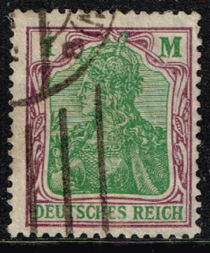 Duitsland Deutsches Reich 1920 Germania gestenpelt Michel nr 150