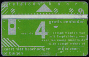 Telefoonkaart Nederland 1990 PTT Telecom Kaart op zak groot gemak 010A