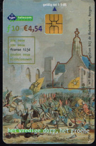 Telefoonkaart Nederland 2001 KPN Telecom Franse tijd Ruïnekerk Bergen A409