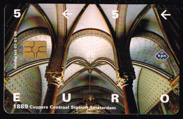 Telefoonkaart Nederland 2003 KPN Cuypers CS Amsterdam Benthem Crouwel
