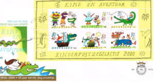 Nederland 2000 FDC Blok Kinderzegels onbeschreven E427A