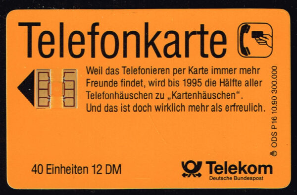 Telefoonkaart Duitsland 1990 Deutsche Telekom Freudenhäuschen P16 10.90