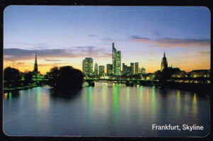 Telefoonkaart Duitsland 1999 Deutche Telekom Hessen Frankfurt Skyline PD 19.99 achterkant
