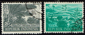 Indonesië 1960 Cultuurzegels gestempeld Michel 269-273