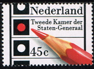 Nederland 1977 45 ct Verkiezingen NVPH 1129