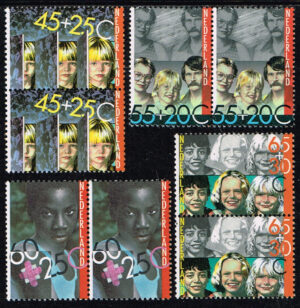 Nederland 1981 Kinderzegels jaar van de gehandicapten strook van 2 NVPH 1232-1235