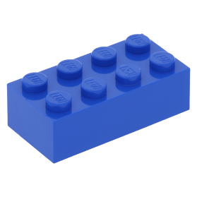 Lego onderdeel Blokje Brick 3001 blauw 2 x 4