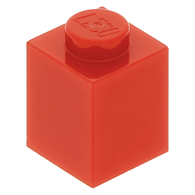 Lego onderdeel Blokje Brick 3005 rood 1 x 1