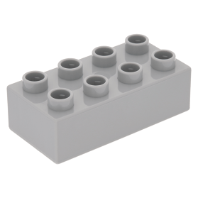 Lego 1980 Duplo 3011 Wit Blokje Brick 2 x 4
