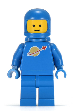 Lego onderdeel minifiguur sp004 ruimte astronaut airtank blauw