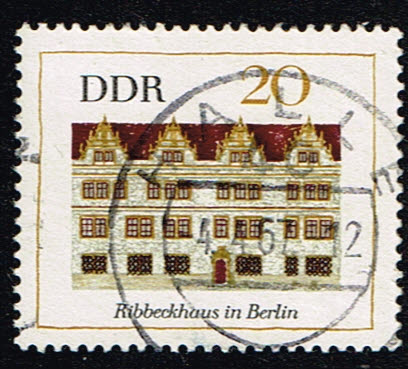 Duitsland (DDR) 1967 Bedeutende Bauwerke gestempelt 20 pf Michel nr 1248