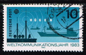 Duitsland (DDR) 1983 Weltkommunikationsjahr gestempelt Michel nr 2771