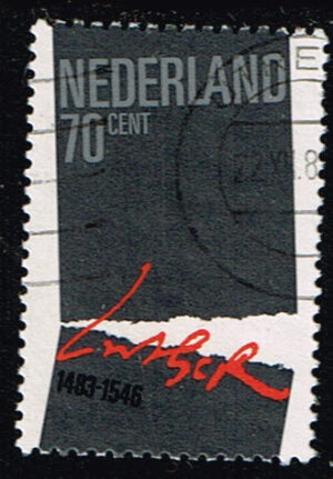 Nederland 1983 500e geboortedag Maarten Luther gestempeld NVPH 1294