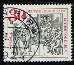 Duitsland (BRD) 1971 Jahrestag des Wormser Reichstages gestempelt Michel nr 669