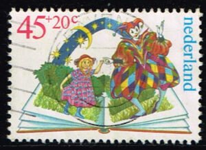Nederland 1980 Kinderzegels kinderen en boeken gestempeld NVPH 1210