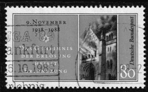 Duitsland (BRD) 1988 Jahrestag der Reichskristallnacht gestempelt Michel nr 1389