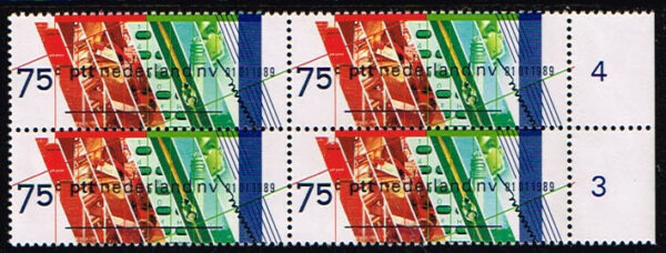 Nederland 1989 Verzelfstandiging PTT blok van 4 NVPH 1420