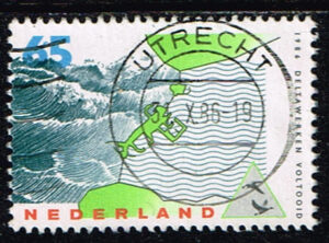 Nederland 1986 Deltawerken gestempeld NVPH 1361