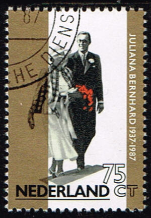 Nederland 1987 Jubileumzegel 50 jaar huwelijk gestempeld NVPH 1367