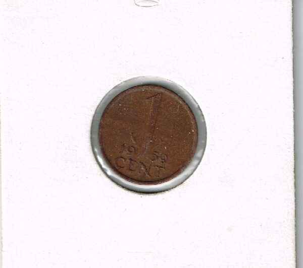 Koninkrijksmunten Nederland 1959 koningin Juliana 1 cent