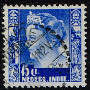Nederlands Indië 1934-1937 Koningin Wilhelmina gestempeld NVPH 197