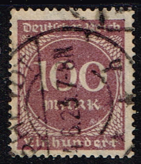 Duitsland Deutsches Reich 1923 Ziffern im Kreis gestempelt Michel nr 268