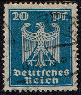 Duitsland Deutsches Reich 1924 Neuer Reichsadler gestempelt Michel nr 358