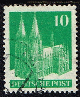 Duitsland Bizone 1948 Historische Bauten (eg) gestempelt Michel nr 80A